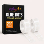 200 Clear Glue Dots – Removable Adhesive Dots for Posters & Wall Decor