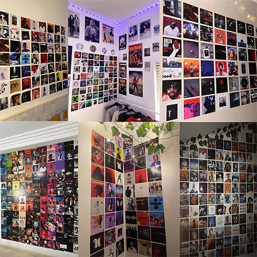 100 Unique Album Covers Square Printed Photos Album Cover Collage Kit
