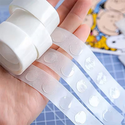 200 Clear Glue Dots for Balloons & Crafts – Strong Double Sided Adhesive Sticky Dots