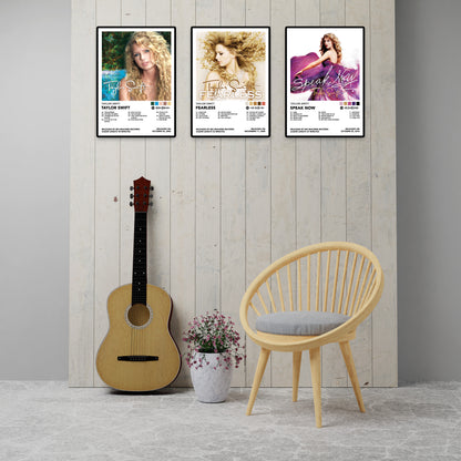 Taylor Swift 16 Album Cover Posters | 8" x 12" | Music Wall Art Collection