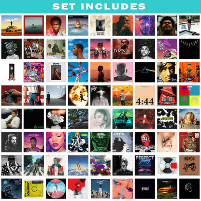 200 Unique Album Covers Square Printed Photos Album Cover Collage Kit