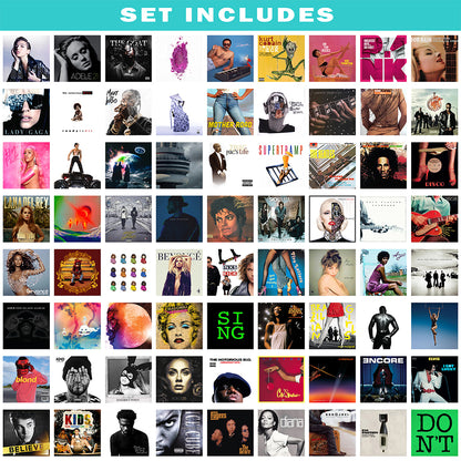 200 Unique Album Covers Square Printed Photos Album Cover Collage Kit
