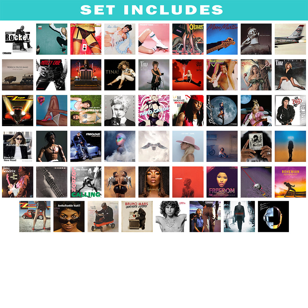 200 Unique Album Covers Square Printed Photos Album Cover Collage Kit