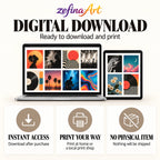 Printable poster collection available as an instant digital download to print at home or through a local print shop.