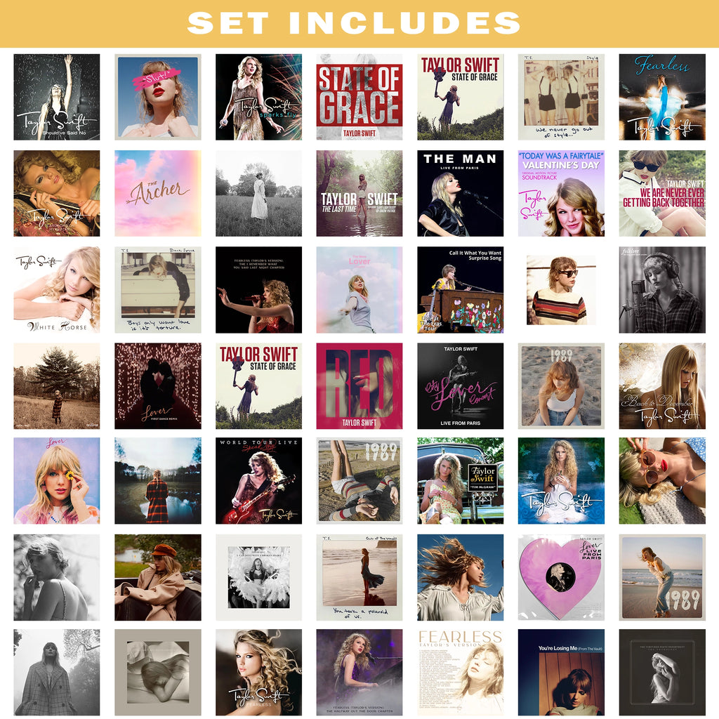 Second preview of the Taylor Swift digital poster collection featuring printable album covers, song artwork, and music wall décor designs.