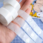 200 Clear Glue Dots – Removable Adhesive Dots for Posters & Wall Decor