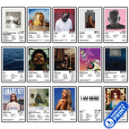 Collection of 15 Heavy Hitters album cover posters featuring popular hip-hop, R&B and pop artists as high-resolution printable digital downloads.