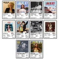 Complete Lana Del Rey album poster collection featuring 10 premium 8x12 inch unframed posters including Lana Del Ray (A.K.A. Lizzy Grant), Born to Die, Born to Die: The Paradise Edition, Ultraviolence, Honeymoon, Lust for Life, Norman Fucking Rockwell!, Chemtrails Over the Country Club, Blue Banisters, and Did You Know That There's a Tunnel Under Ocean Blvd.