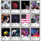 Twelve Lil Uzi Vert album-inspired poster designs displayed together.