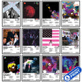 Printable digital set of 12 Lil Uzi Vert poster designs shown in a collage with a download and print label.
