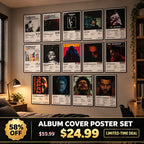 The Weeknd poster collection displayed on a bedroom wall with a limited-time deal banner showing 58% off.