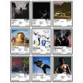 Nine Travis Scott album-inspired poster designs displayed together, including Astroworld, Utopia, and Rodeo.